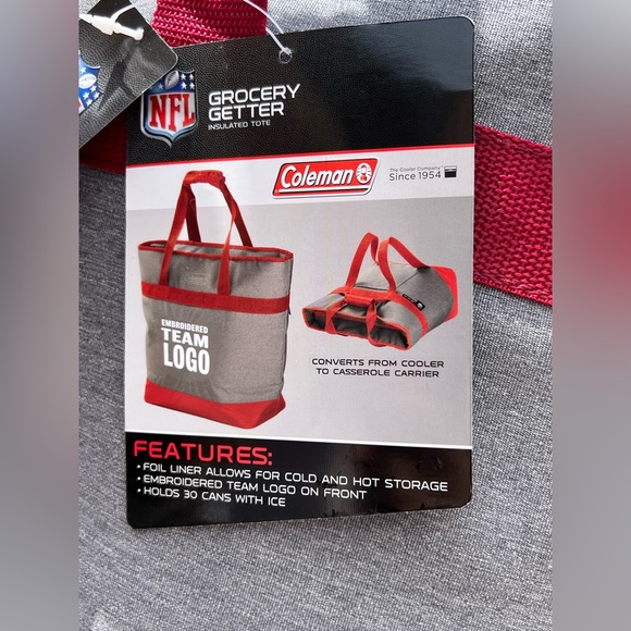 Coleman Rawlings Insulated Bag Tote Cooler NFL Arizona Cardinals - Picture 3 of 6